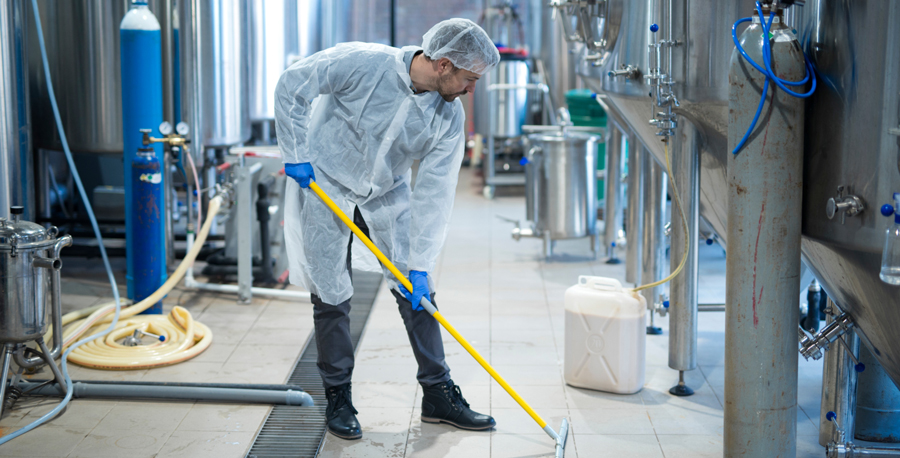 Industrial facilities cleaning services.