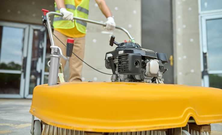 Post construction cleaning equipment.