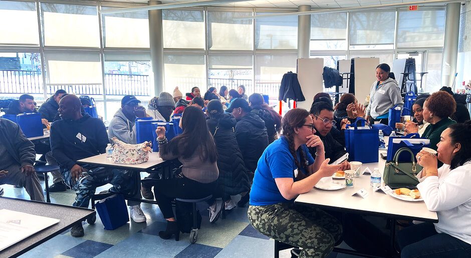 A photo of the Martinez cleaning team.